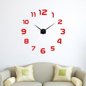 Diy Living Room Decor Acrylic Mirror Sticker <strong>Battery</strong> <strong>Operated</strong> Modern Home Decoration Office Bedroom Classroom Large <strong>Wall</strong> <strong>Clock</strong> - Product Image 1