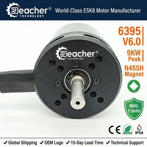 Moteur de skateboard sans balais Reacher 6395 V6.0 N45SH 48V 9kW 100-255KV 9000W haute puissance ESK8 BLDC à entraînement par courroie pour longboard électrique - Product Image 5