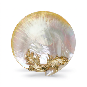 Assiette de luxe en nacre pour la restauration fine et la vaisselle, fabriquée au Vietnam - Product Image 1