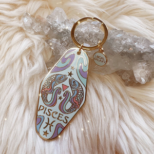 Llavero de esmalte al por mayor con los 12 signos del zodíaco, dijes de joyería y colgantes decorativos de horóscopo y astrología - Product Image 6