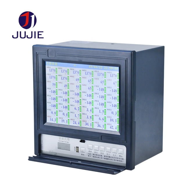 Multi Channels Temperature Data Logger 48 Canais PT100 Digital Paperless Recorder Current Voltage Pressure Universal Analog 485