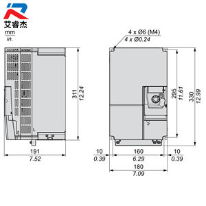 อินเวอร์เตอร์ใหม่แท้ Easy Altivar 310 ATV310HD18N4E รุ่น ATV310 ไดรฟ์ปรับความเร็วรอบมอเตอร์ 3 เฟส 380-460V 18.5kW ATV310HD18N4 - Product Image 2