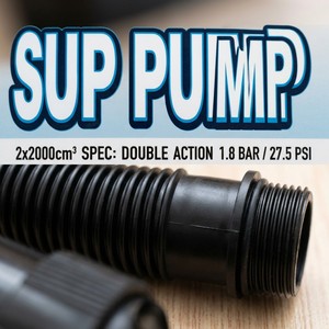 Pompe à main haute pression robuste 25 PSI 2200cc à <span class=keywords><strong>action</strong></span> simple pour SUP, kayak et accessoires marins - Product Image 3