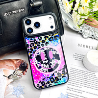 Coque antichoc en TPU et verre avec anneau magnétique, design rose, finition miroir, pour iPhone 16 Pro Max, protection intégrale, fine et élégante