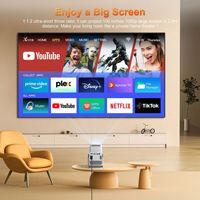 Mini projecteur LED personnalisé en usine T950S 1080P avec prise en charge de la mise au point automatique, correction trapézoïdale, 230 ANSI, lumière bleue non nocive, fonction Bluetooth bidirectionnelle