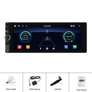 Android đài phát thanh xe 1din 4 + 64GB duy nhất DIN 6.86 inch màn hình cảm ứng Carplay/Android tự động <span class=keywords><strong>360</strong></span> video1080p GPS Wifi FM RDS Loại C Cổng - Product Image 6