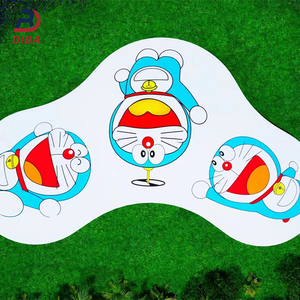 Công viên giải trí Inflatable nhảy đám mây thú vị sân chơi cầu vồng Panda nảy Những đám mây - Product Image 4