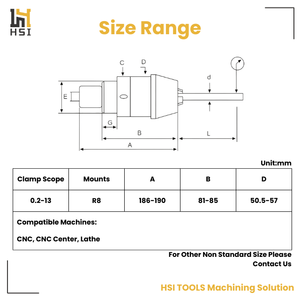 <span class=keywords><strong>Mandrin</strong></span> de perçage intégral robuste avec divers tiges coniques Morse et droites pour tour CNC et <span class=keywords><strong>perceuse</strong></span> à <span class=keywords><strong>colonne</strong></span> - Product Image 3
