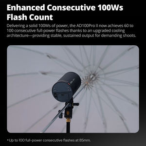 <span class=keywords><strong>Flash</strong></span> de photographie GODOX AD100PROII 100Ws 2.4G TTL, stroboscope 1/8000 HSS, <span class=keywords><strong>flash</strong></span> de poche avec batterie au lithium 2600mAh - Product Image 2