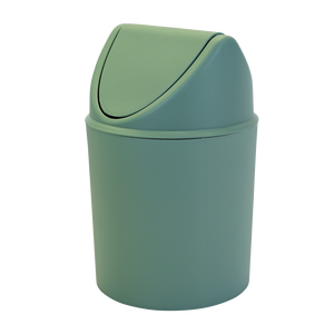 DONDOLINA Swing Top <b>Bin</b> 6 Lt Green Saturated Plastic Waste <b>Bin</b> - Product Image 1