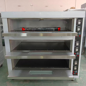 Industriële bakoven, <span class=keywords><strong>3</strong></span>-dekken, 12 lagen, elektrische oven voor taarten en gebak - Product Image 5