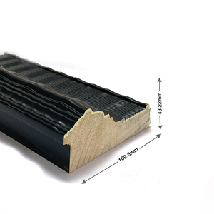 Lớn rắn gỗ hình ảnh khung đúc màu đen cho nhà khách sạn Văn phòng Bảo tàng nghệ thuật <span class=keywords><strong>Gallery</strong></span> cho vải hiển thị - Product Image 3