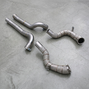Collecteur d'échappement BOSKA pour Mercedes Benz AMG GT GTS C190 4.0T V8 Biturbo 2015-2023 en acier inoxydable - Product Image 1