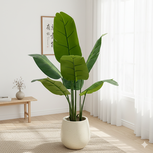 ต้นปาล์มเทียมขนาด120ซม. และบานาน่าสำหรับตกแต่งสวนในร่มของตกแต่งบ้านมีตัวเลือกแบบสด - Product Image 5