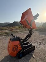 Antspower 2026 Mini-chargeuse sur chenilles compacte et économique, Mini-dumper portable, Mini-transporteur hydraulique à essence 600 kg B&S