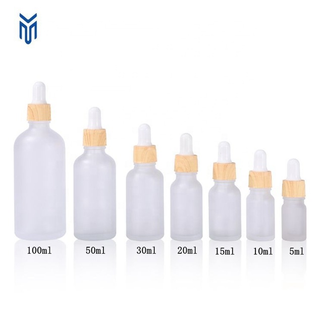 Hot Sale Frosted Glass Cosmetic Packaging Set Wholesale for Skin Care