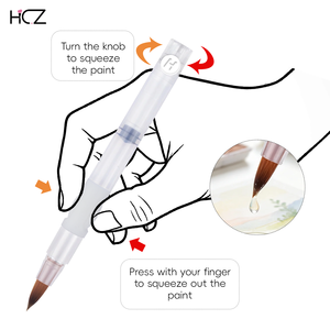 Nouveauté : Stylo marqueur auto-écoulant, pinceaux d'artiste plats/ronds/en forme <span class=keywords><strong>de</strong></span> poire pour la peinture et le dessin - Product Image 4