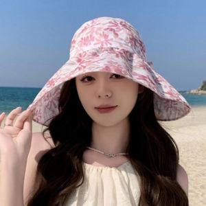 Sombrero de Sol de Verano para Mujer, Ala Ancha, Estampado Colorido, Ligero, Transpirable y Plegable - Product Image 5