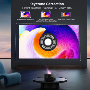CRE proyector portátil 4K/8K/12K compatible con Android LCD 1080P <span class=keywords><strong>Mini</strong></span> proyector Smart TV inalámbrico <span class=keywords><strong>Bluetooth</strong></span> - Product Image 4