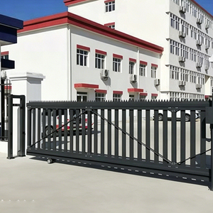 Villa de Diseño Sencillo, Puerta Corredera de Fácil Instalación, Puerta Corredera Personalizada, Sistema de Valla y Puerta de Aluminio - Product Image 2