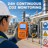 HIREP Pompa Hisap Portabel 5in1 Detektor Gas Multifungsi Monitor Keamanan Industri Ruang Terbatas CO H2S O2 CO2 Ex IP66 ATEX LEL