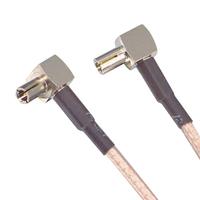 Conector hembra F a conector tipo Y 2 x TS9 macho/crc9, conector de tubo roscado, distribuidor, cable combinador pigtail RG 316, 15 cm
