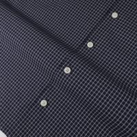 Chemises à manches longues pour hommes, coupe ample et droite, personnalisables, patchwork, à fines carreaux