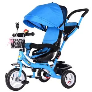 알리바바 저렴한 유아 trikes/금속 아이 푸시 세발 자전거 도매/아기 세발 자전거 우산 판매
