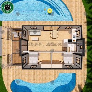 Maison préfabriquée extensible directement de l'usine avec extérieur en panneaux blancs, installation rapide, maison modulaire - Product Image 6