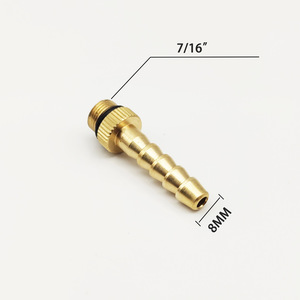 Copper Hose <b>Adapter</b> <b>Plug</b> In Connector For Gas Cylinder Rubber Hose Full Copper Fit - Product Image 2