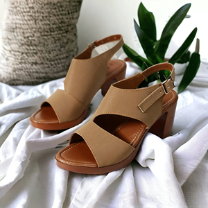 Sandales décontractées confortables <span class=keywords><strong>Sawa</strong></span> Global Model 581 à bout carré et talon bloc, semelle en PU, chaussures élégantes pour femmes, confort toute la journée - Product Image 3