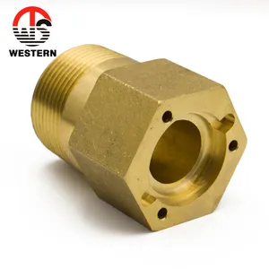 Chinese Factory Female thread Hexagon square oil groove brass bushing for electric fan