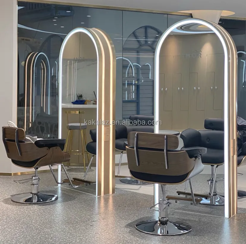 Klassische luxus salon stationen salon möbel sets barber stuhl station