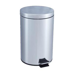 Cestino per Rifiuti a Pedale 12 L in Metallo Acciaio Inossidabile per Cucina e Bagno - Product Image 1