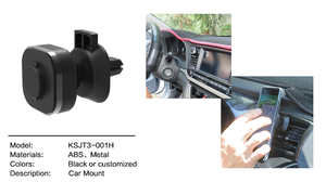 Support de téléphone universel pour tableau de bord de voiture, support de téléphone pour grille d'aération, fixation rapide par clip ABS, pour appareils de 4 à 7 pouces - Product Image 2