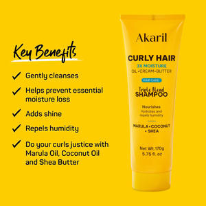 Champú Herbal con Aceite de Argán para Cabello Rizado - Triple Hidratación y Crecimiento, Control de Grasa, Mezcla Triple, 170g - Product Image 3