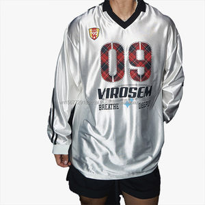 Camiseta Deportiva Vintage con Estampado de Letras y Rayas, Corta, Transpirable, de Secado Rápido, para Hombre y Mujer, Primavera-Otoño, Nueva, Moderna, Holgada, Informal - Product Image 6