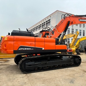 รถขุดดิน Doosan DX340LCA ขนาด 34 ตัน แบบติดตั้งบนรางไฮดรอลิก อุปกรณ์ก่อสร้าง มือสอง - Product Image 1