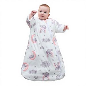 Pyjama pour enfants unisexe en polyester épais et chaud pour nouveau-nés, sacs de couchage pour bébés d'hiver 55-80 cm, écologiques et respirants - Product Image 1
