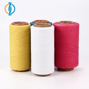 Ne 16/1 Color OE Carded Fil de coton recyclé 30 et polyester 70 mélangé pour le tissage et le tricotage