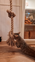 Mainan Kucing dari Tali Jute, Penggaruk Kucing dari Tali Jute Panjang