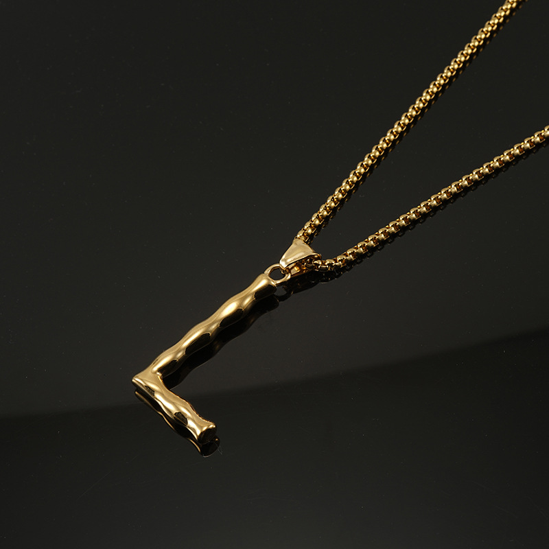 Gold single pendant-L