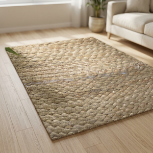 Nouveau Tapis Antidérapant 2026 Doux et Soyeux en Jacquared de Seagrass, Tapis Moderne Shaggy en Peluche pour Chambre à Coucher, Personnalisé TIA en PVC pour Adultes - Product Image 3