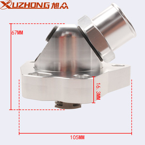 เทอร์โมสตัทเครื่องยนต์ Xuzhong ขนาด 67 มม. 105 มม. ทำจากอะลูมิเนียม สำหรับ Honda Accord K20 K24 อะไหล่ทดแทน - Product Image 1