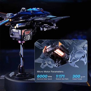 Juguete de Ensamblaje <span class=keywords><strong>Robotime</strong></span> <span class=keywords><strong>Rokr</strong></span>, Regalos Hechos a Mano, Kit de Modelo de Manta Raya MI06, Rompecabezas 3D de Plástico - Product Image 4