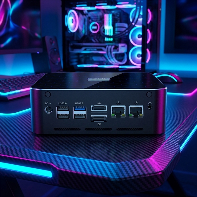 New Arrival AMD  R9-8945HS 8 Cores 16 Threads Max 5.2GHz 24MB 2DDR5 Max 64GB Support 4k 60HZ 3 Display Ports Best Mini Pc