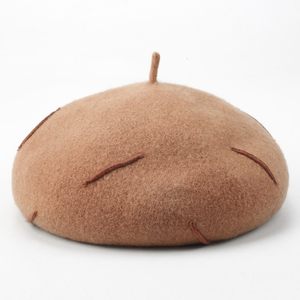 A120501 Chapeau haut de forme 100% laine, brodé, tendance, unisexe, décontracté, pour fêtes et activités de plein air, toutes saisons, en feutre - Product Image 2