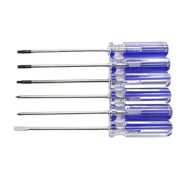 No.79001 Xbox di động máy tính xách tay máy tính mini Screwdriver với màu xanh trong suốt xử lý Torx rãnh Phillips và y loại