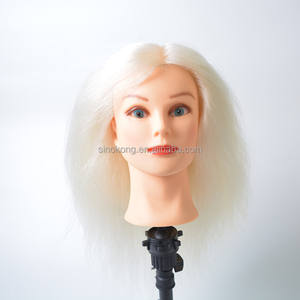 Tête de mannequin d'entraînement 100 % Yaki blanche <span class=keywords><strong>pour</strong></span> <span class=keywords><strong>coiffeur</strong></span>, vente en gros - Product Image 1