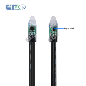 ETOP 12 mét ws2811 <span class=keywords><strong>LED</strong></span> <span class=keywords><strong>Pixel</strong></span> <span class=keywords><strong>Bullet</strong></span> Lights dây màu đen cá nhân địa chỉ 5050 chiếu sáng 100ct DMX RGB <span class=keywords><strong>LED</strong></span> <span class=keywords><strong>Pixel</strong></span> chuỗi ánh sáng - Product Image 5